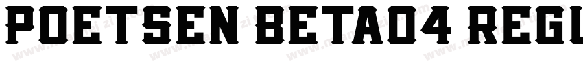 Poetsen Beta04 Regul字体转换